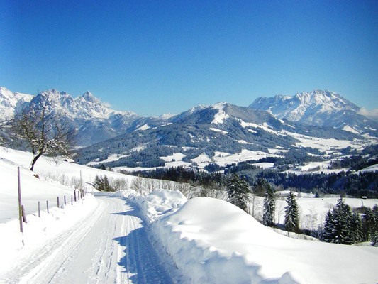 herrliches Bergpanoram