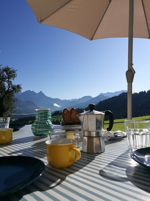 Frühstück im Freien